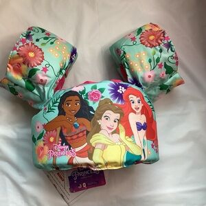 Disney Princess Kids Swim Vest - Green and Pink
